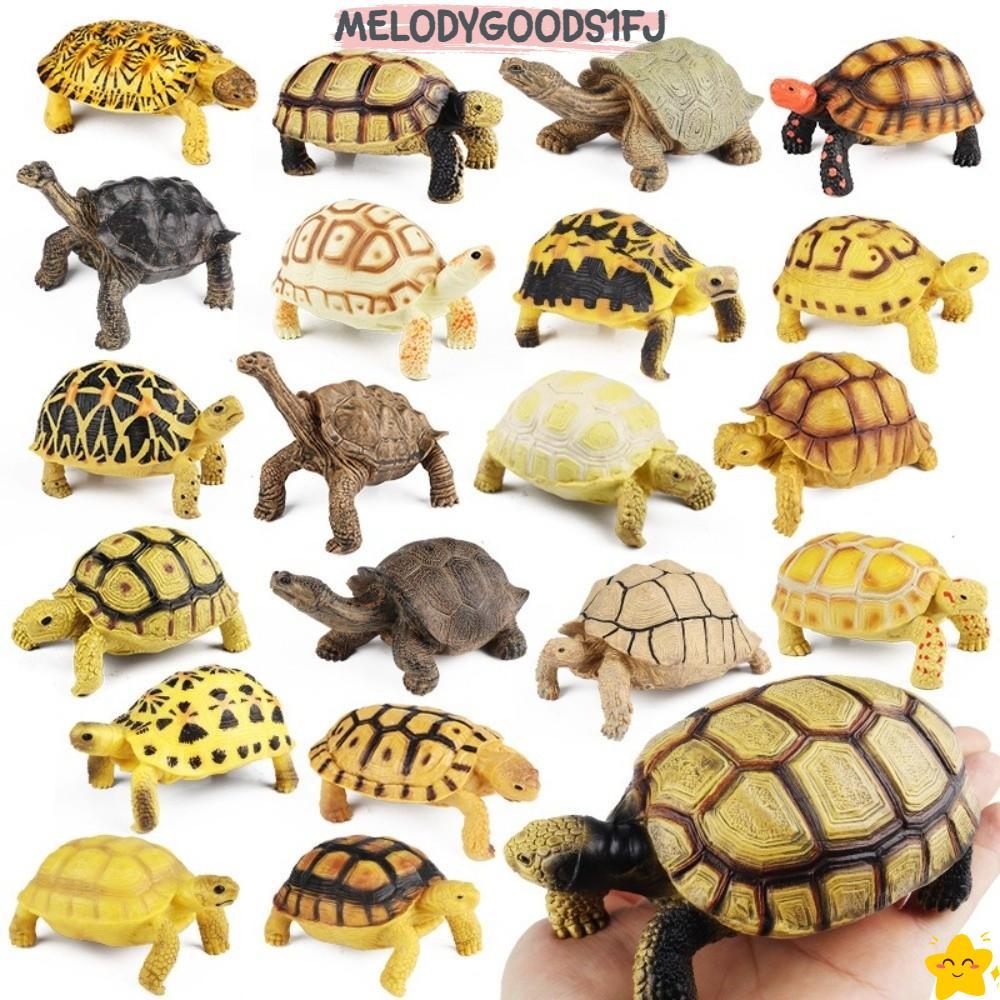 MELODYGOODS1FJเต่าFigurines,รายละเอียดประติมากรรมรูปแบบFigurines Starเต่า,ตุ๊กตาสัตว์PVCสัตว์Geocheloneของขวัญให้