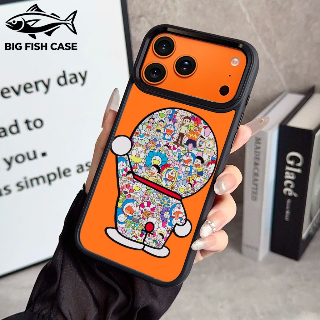 เคสโทรศัพท์ลายตัวการ์ตูนแมวสีน้ำเงินเต็มภาพการ์ตูน รูปที่ 3