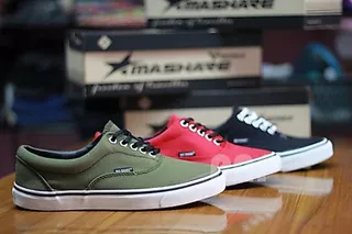 ผ้าใบ รองเท้า V4 มาแชร์ Mashare ทรงคล้ายแวน ออเท็นติค - เนวี่ Authentic - Navy เก็บปลายทาง 37-44