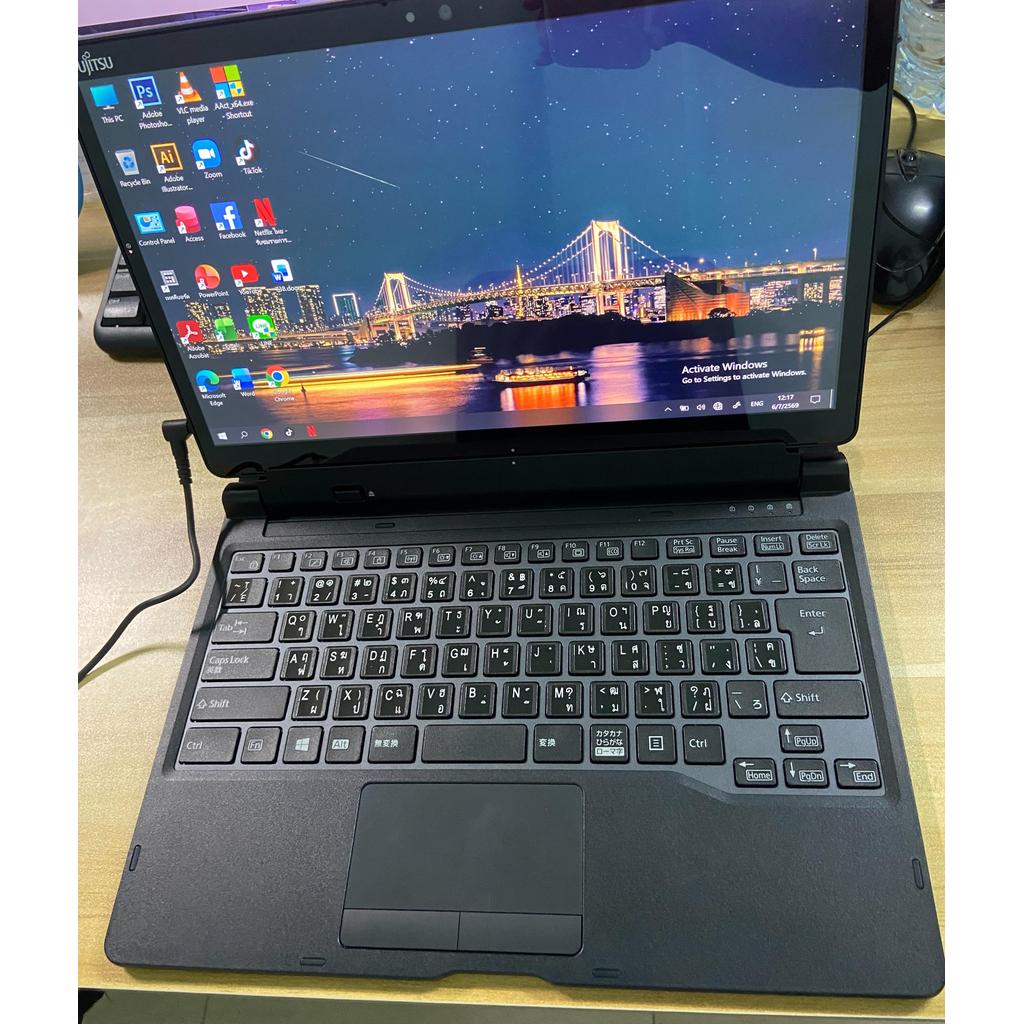 Fujitsu Arrows Tab Q738/SE Core i3 Gen 7 RAM 4GB/ 128GB SSD หน้าจอ 13.3 นิ้ว ความละเอียด Full HD (IP
