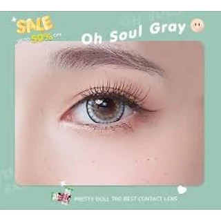 💟 Oh soul (14.5) Ohsoul Pitchylens Pretty doll (จัดยี่ห้อที่มีพร้อมส่ง)สายตา -00 ถึง -1000 brown gray บิ๊กอาย คอนแทคเลน