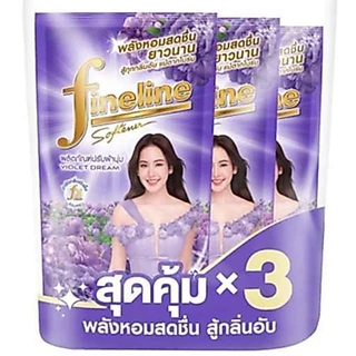 น้ำยาปรับผ้านุ่ม ไฟน์ไลน์ สูตรมาตรฐาน ขนาด470มล. (1แพคX3ถุง)