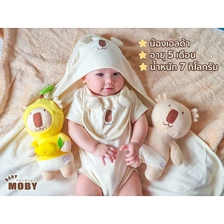 [ของแถม 1 ตัว /ออเดอร์เท่านั้น]Baby Moby ตุ๊กตาหมี Moby Doll ลายออริจินอล (ของแถม)