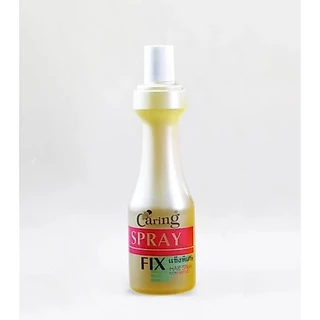 Caring Spray Fix สเปร์ยจัดแต่งทรงผม แคริ่ง สเปรย์ ฟิกซ์ (สูตร แข็งพิเศษ) 220 มล.
