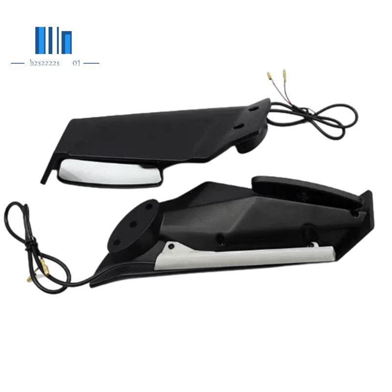 รถจักรยานยนต์ Fairing Winglet กระจกมองหลังไฟเลี้ยว LED สําหรับ CBR650R CBR500R CBR400R