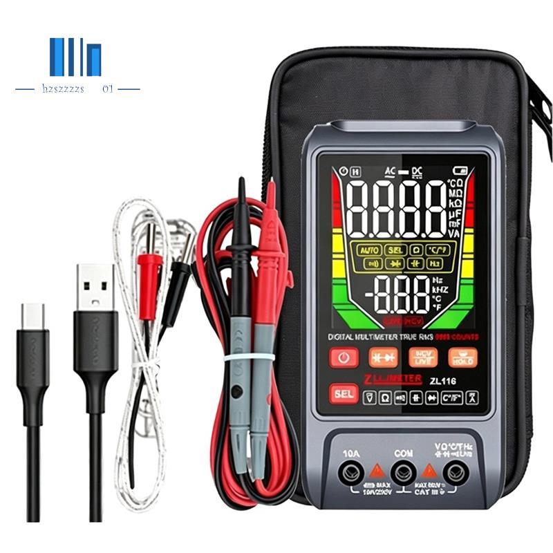 นับ USB Charge Digital Temp Diode Ohm Hz Meter Auto Range Test AC