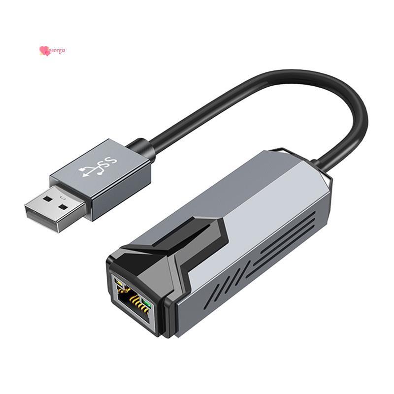 georg33RTL8175 อะแดปเตอร์อีเธอร์เน็ต USB ถึง 5Gbps การ์ดเครือข่าย Gigabit RJ45 สําหรับ NAS Win11 PC 