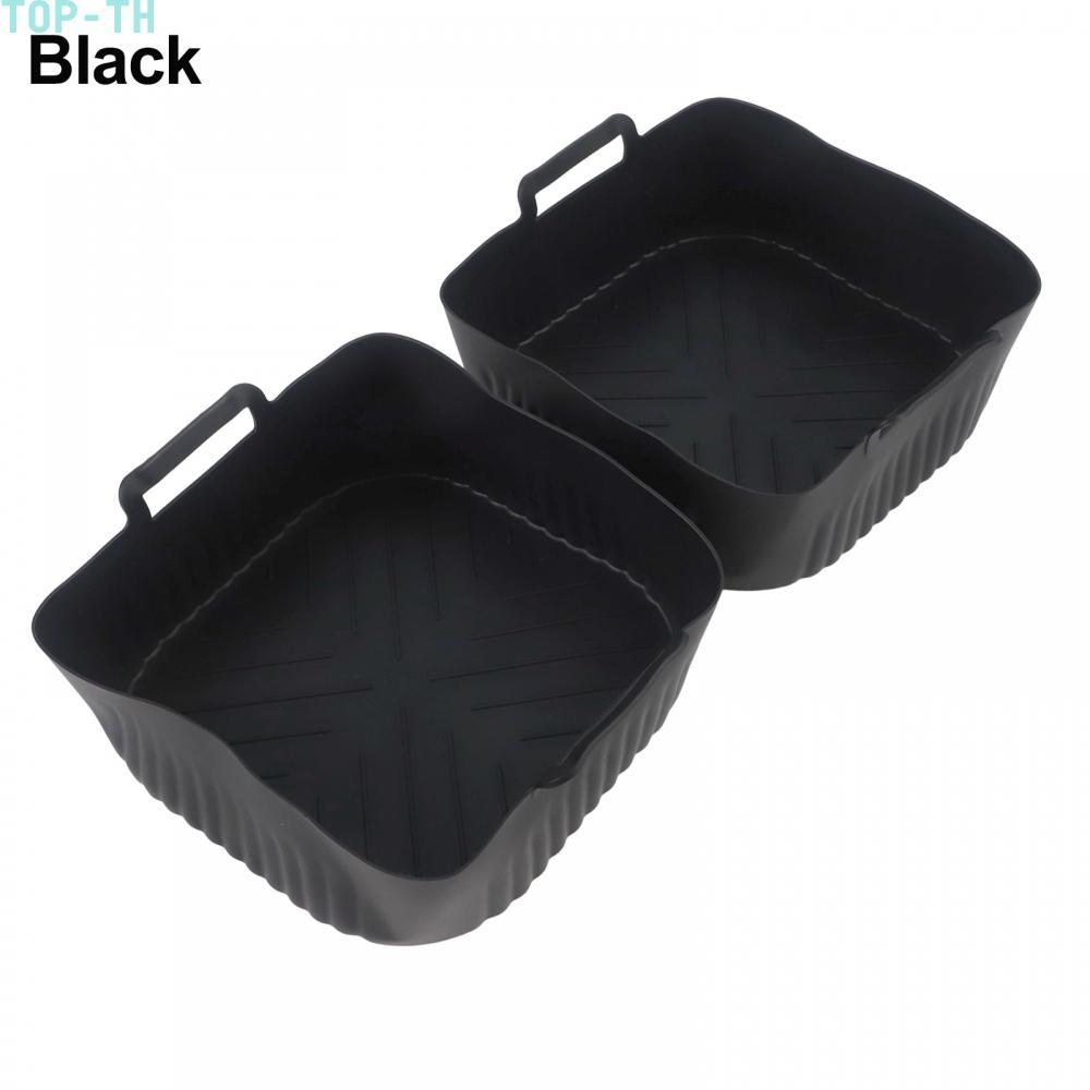 2 Silicone Air Fryer Basket Liners Nonstick for NA229 220 6QT 4 2L Air Fryer Use