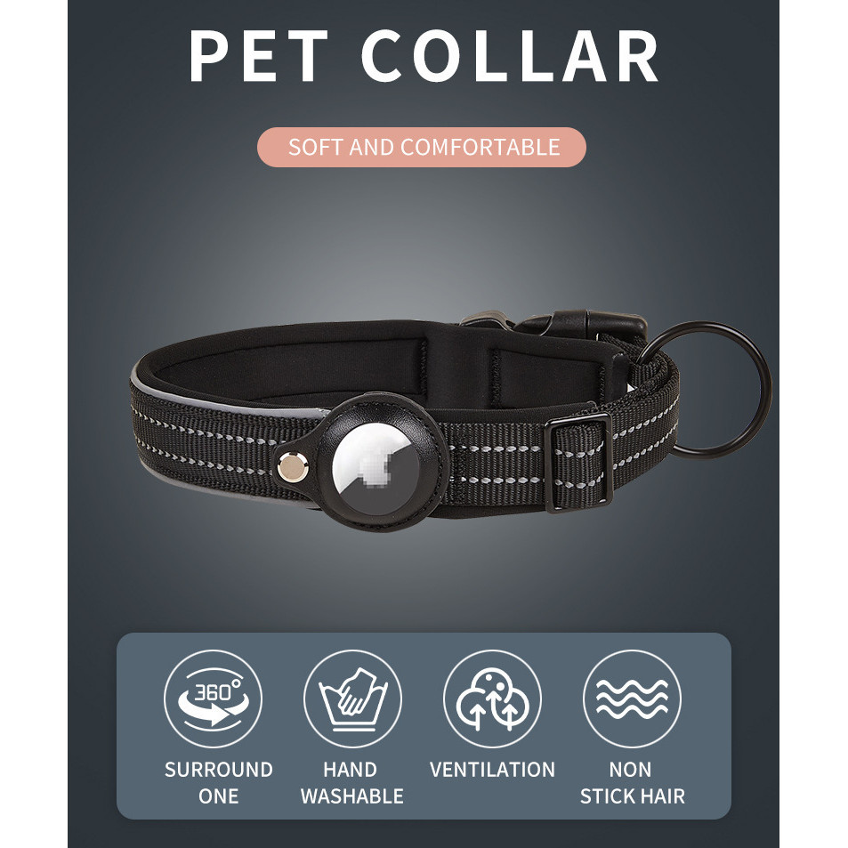 ตําแหน่งสุนัข Tracker GPS สุนัขขนาดกลางขนาดใหญ่ Dirt-Resistant Non-Stranging ปลอกคอสุนัขติดตาม Anti-Lost Col