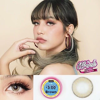 💋 สุดปัง มีค่าสายตา 💋 Wink Pony Gray Brown Black บิ๊กอาย สุดปัง คอนแทคเลนส์ รายเดือน มีอย แถมตลับฟรี เลนส์นิ่ม สวยปังมาก