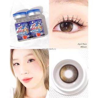 คอนแทคเลนส์🌈April Rain🌈 Almond Brown / Black (Luxzylens) ขนาดกลาง💖