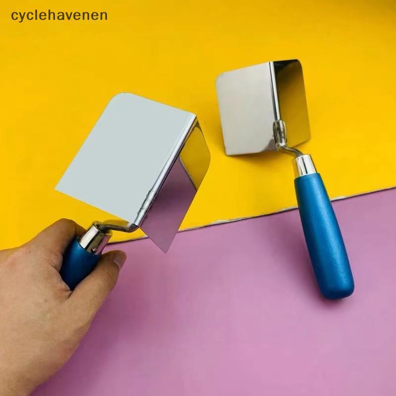(GOOD) 1 ชิ้น 8x6 ซม.ด้านนอก/ภายในมุมมีดสแตนเลสมุม Trowel สําหรับ Drywall Gypro Plasterboard Drywall มุมเครื่องมือ (ใหม่)