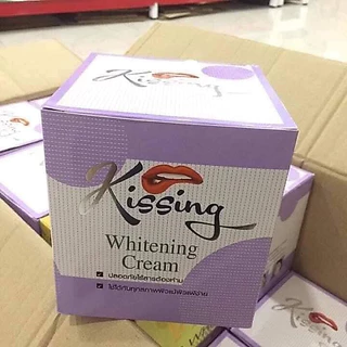 Kissing (กล่องม่วง) whitening Cream ครีมคริสซิ่ง ครีมสมุนไพรมะระ สีม่วง 20 g.