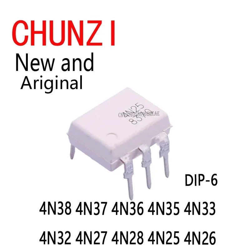 1-5PCS ใหม่และต้นฉบับ IC DIP-6 4N38 4N37 4N36 4N35 4N33 4N32 4N27 4N28 4N25 4N26 Logic ICs