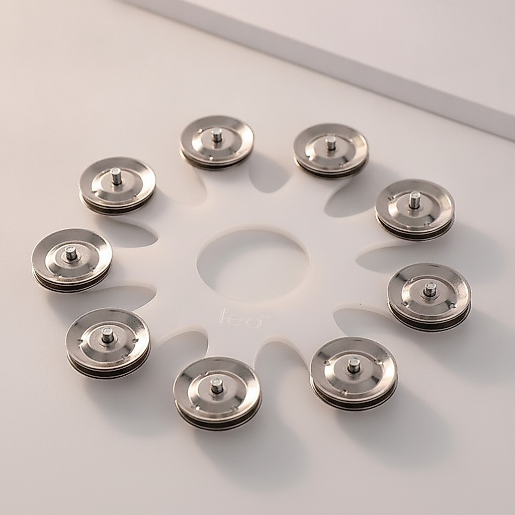 กลอง Cymbal Bell อุปกรณ์เสริม Metal-Like Snowflake Cymbal Bell พร้อมชิ้นเหล็กเครื่องมือเพอร์คัชชันอเ
