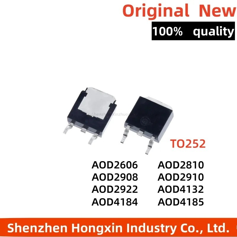 5PCS AOD2910 AOD2810 AOD2606 AOD2908 AOD4132 AOD4184 AOD4185 TO-252 Field Effect ทรานซิสเตอร์ขายส่ง