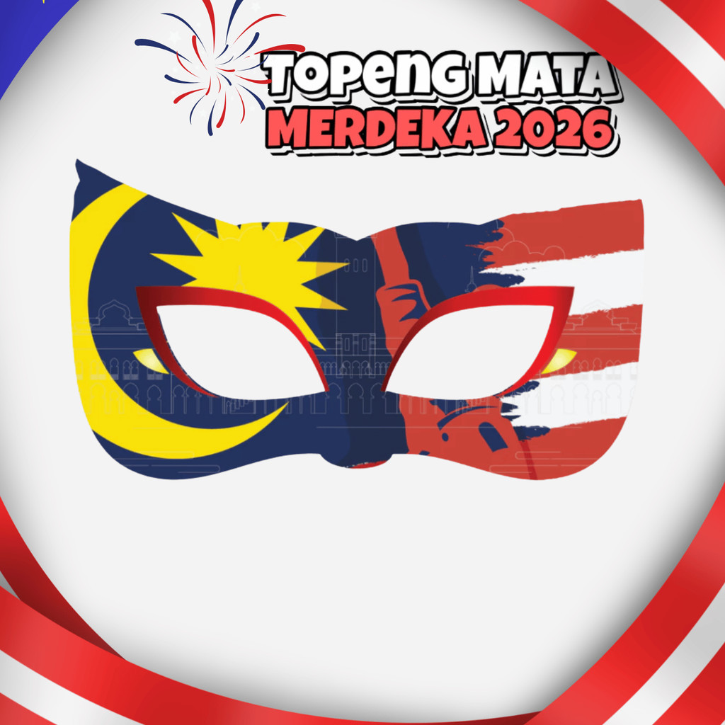 MATA INDEPENDENCE ACCESSORIES EYES MASK INDEPENDENT PROPS สําหรับวันชาติ ใช้ครั้งเดียว BACKGROUND EY