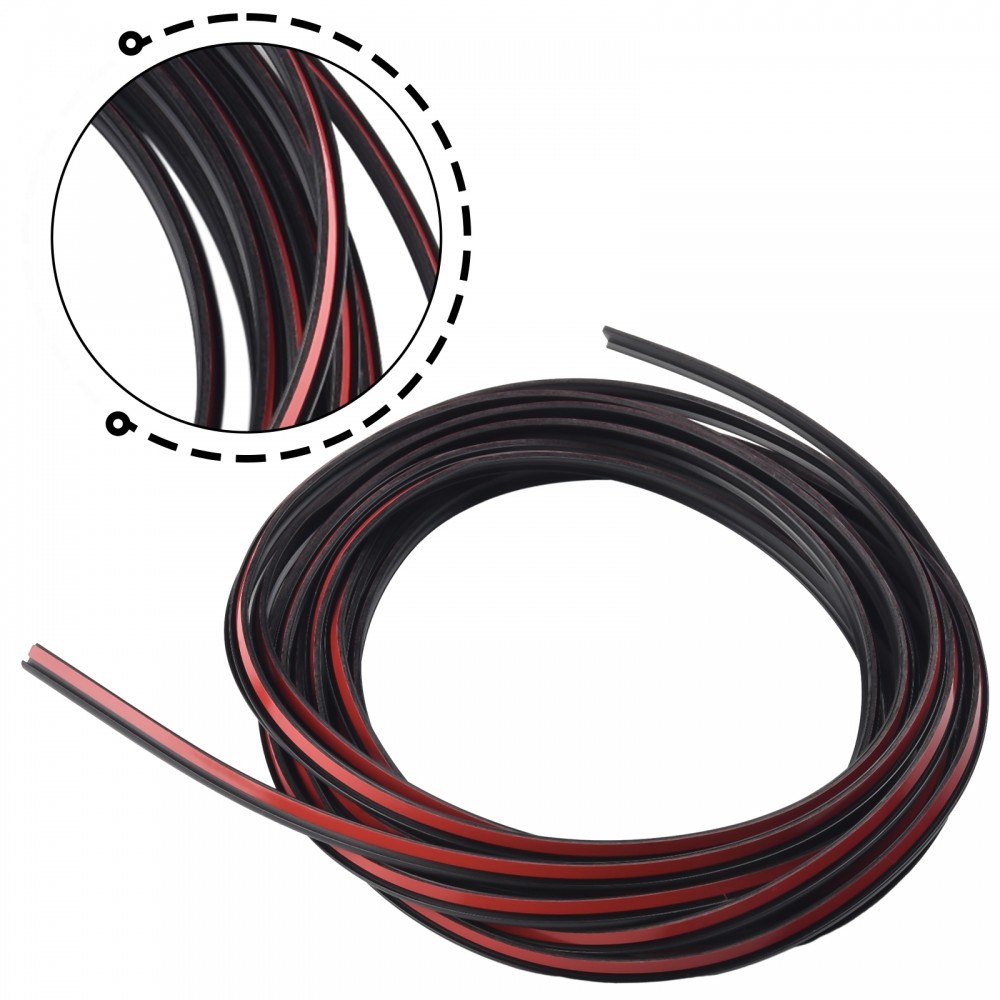Sealing Strip EPDM Side Skirt Trim Vehicle 5 Meter Lip Rubber Bumper Edge