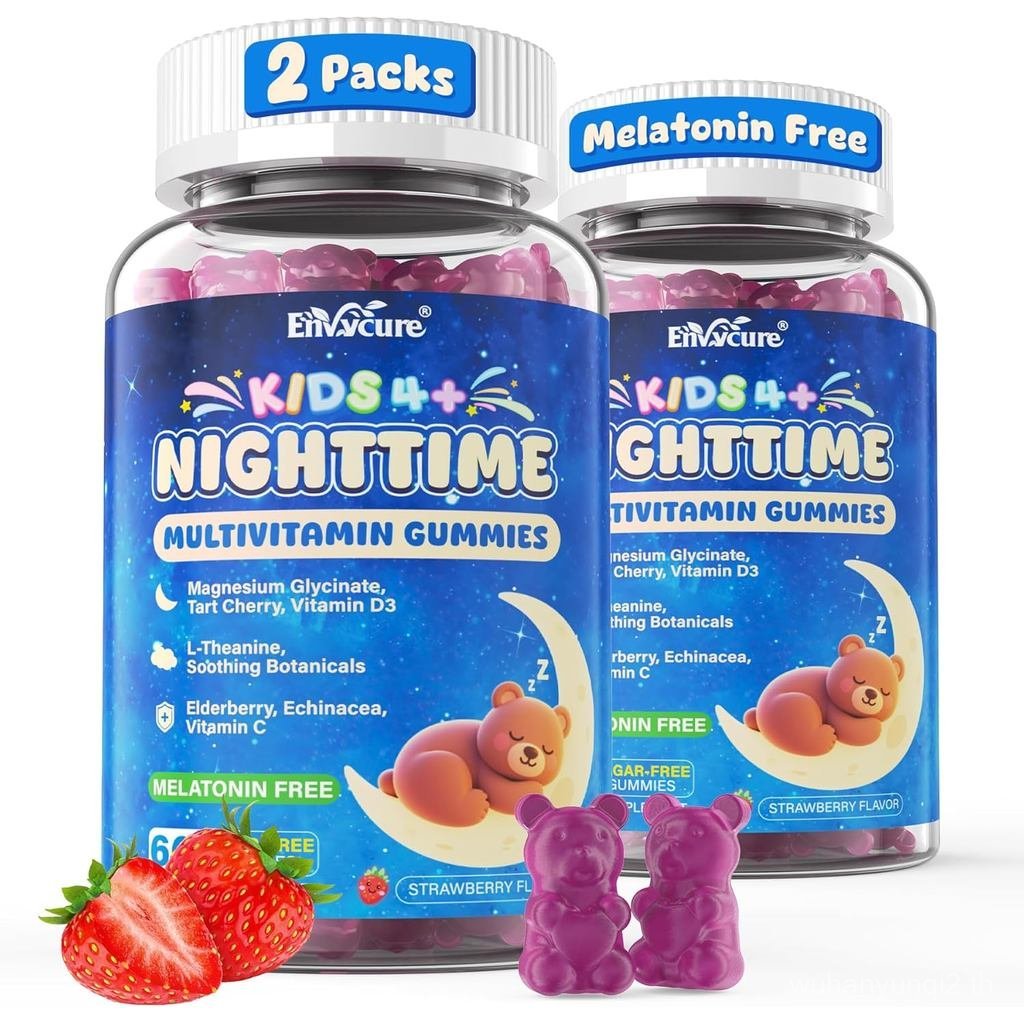 Kids 4+ Free Aid Gummies + Magnesium Glycinate + Saffron + Calcium, D3+K2, Inositol-Kids Gummies Nig
