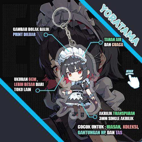 Gantungan Kunci Ellen Joe Zenless Zone Zero ZZZ, พวงกุญแจอะนิเมะ Lucu - Ellen Default