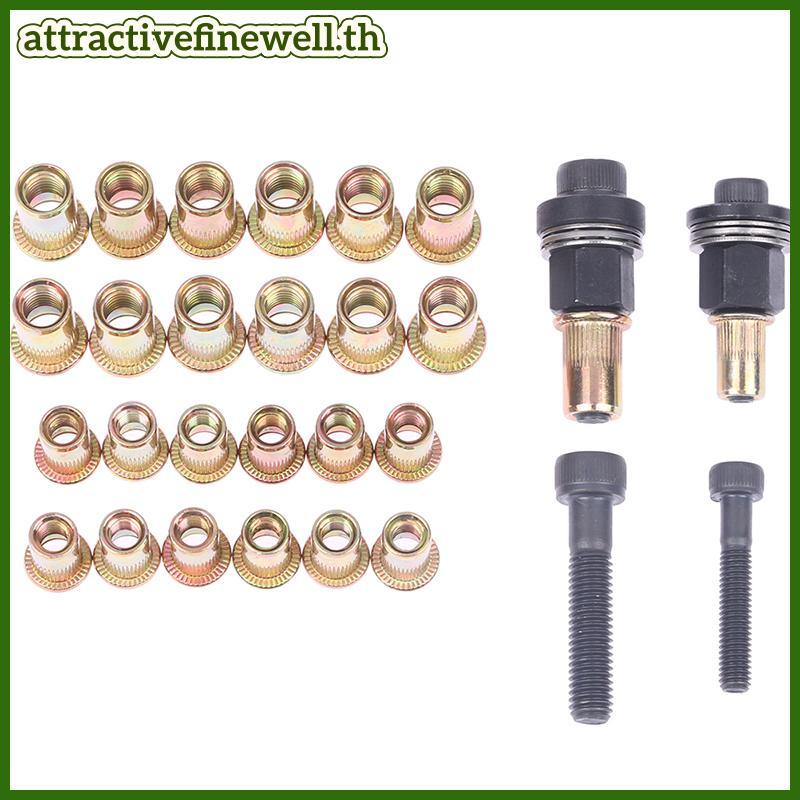 [attractivefinewell] M6 M8 Rivet Nut s คู่มือ Riveter คอลัมน์สแตนเลสหกเหลี่ยมถั่ว AM6SS AM8SS DIY เจ