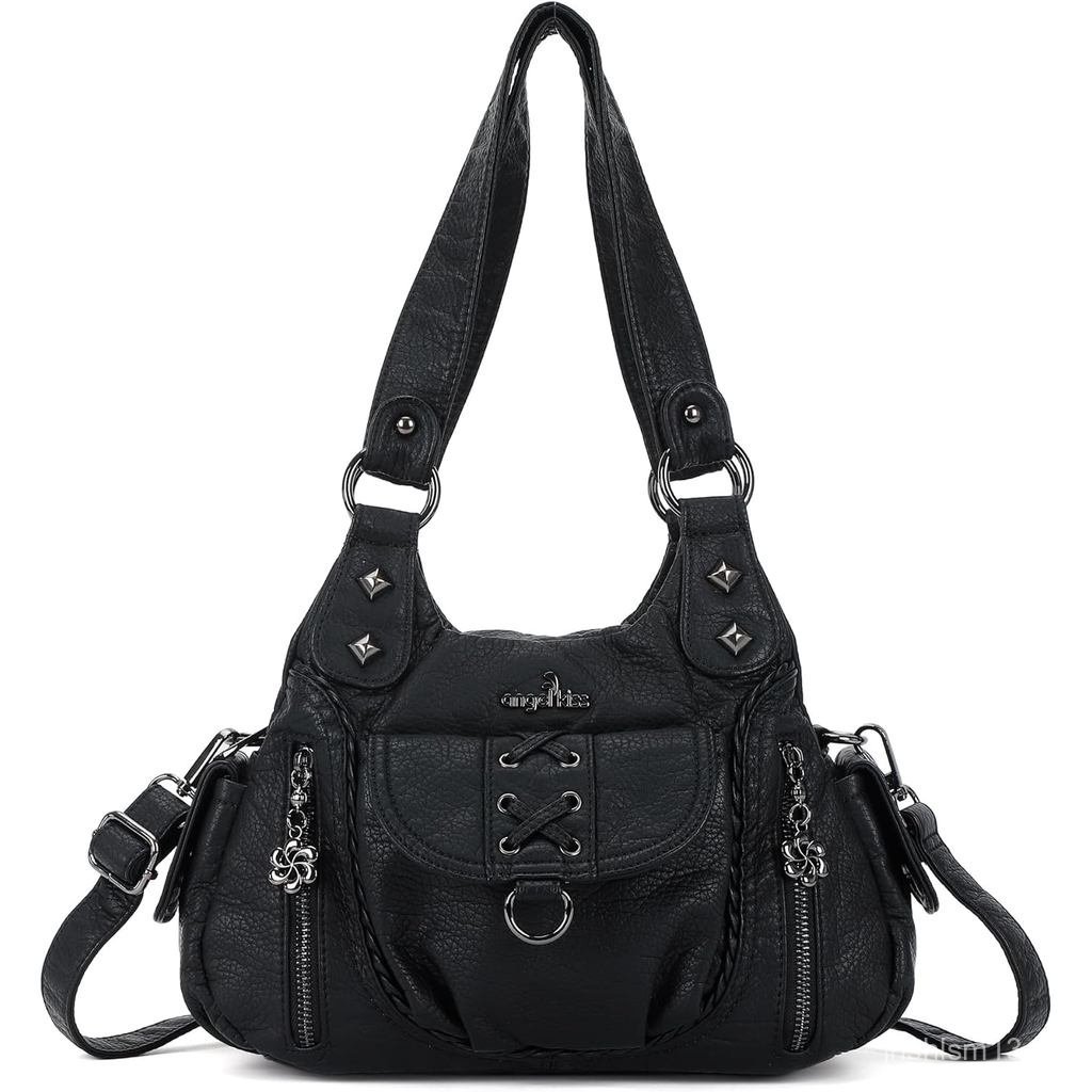 Hobo Multi-Artificial Bag angel Crossbody Bag Womens kiss Shoulder Single Handbag Leather y2k Pocket