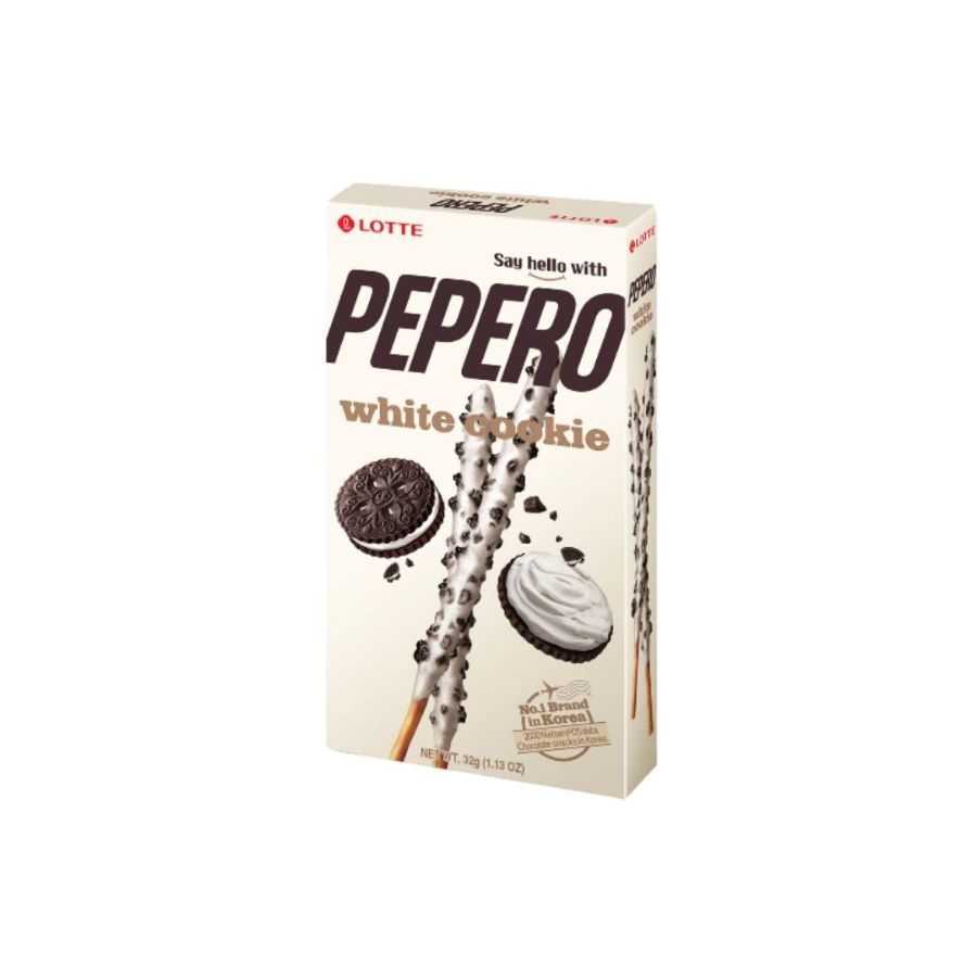 ล็อตเต้ เปปเปอโรไวท์คุกกี้ Lotte Pepero White Cookie 32g.