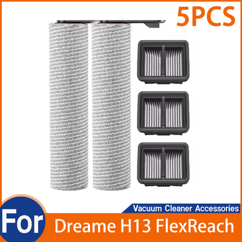 สําหรับ Dreame H13 FlexReach ลูกกลิ้งแปรง Hepa Filter อะไหล่ถังน้ําอุปกรณ์เสริม (5 ชิ้น)