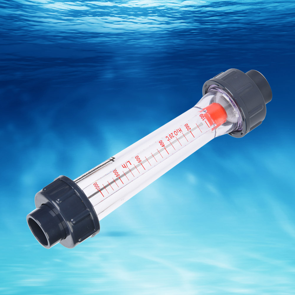 หลอดพลาสติกชนิดของเหลว Flowmeter ปากแบน (เส้นผ่านศูนย์กลางภายใน 25mm / 1in) LZS-20 100-1000LH