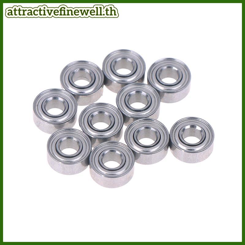 [attractivefinewell] 10 ชิ้น 683ZZ 3*7*3 มม.แบริ่งขนาดเล็ก Chrome Steel 683 ZZ 2Z 683Z ภายใน Bore 3 