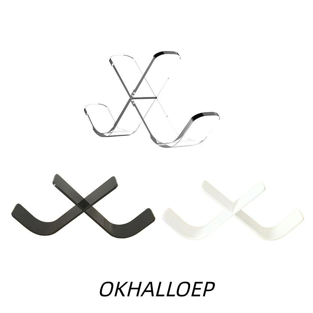 IOKHALLO Hockey Display, กีฬาตกแต่ง Triple Ice Hockey Puck Display Stand Holder, อะคริลิคโปร่งใส Des