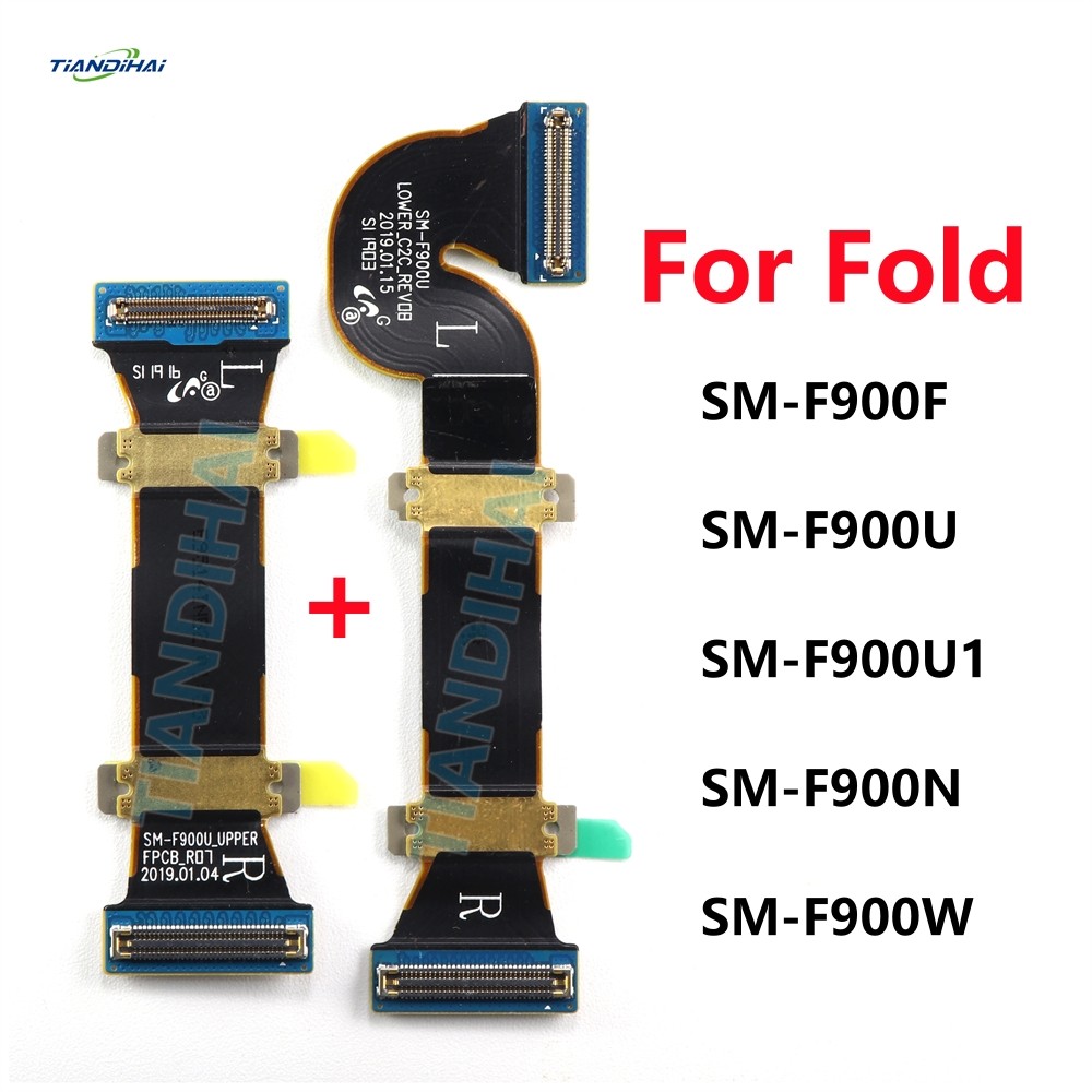 สําหรับ Samsung Galaxy พับ F900 F900F F900U เมนบอร์ดเชื่อมต่อ Flex สายจอแสดงผล LCD บอร์ดหลัก Spin แก