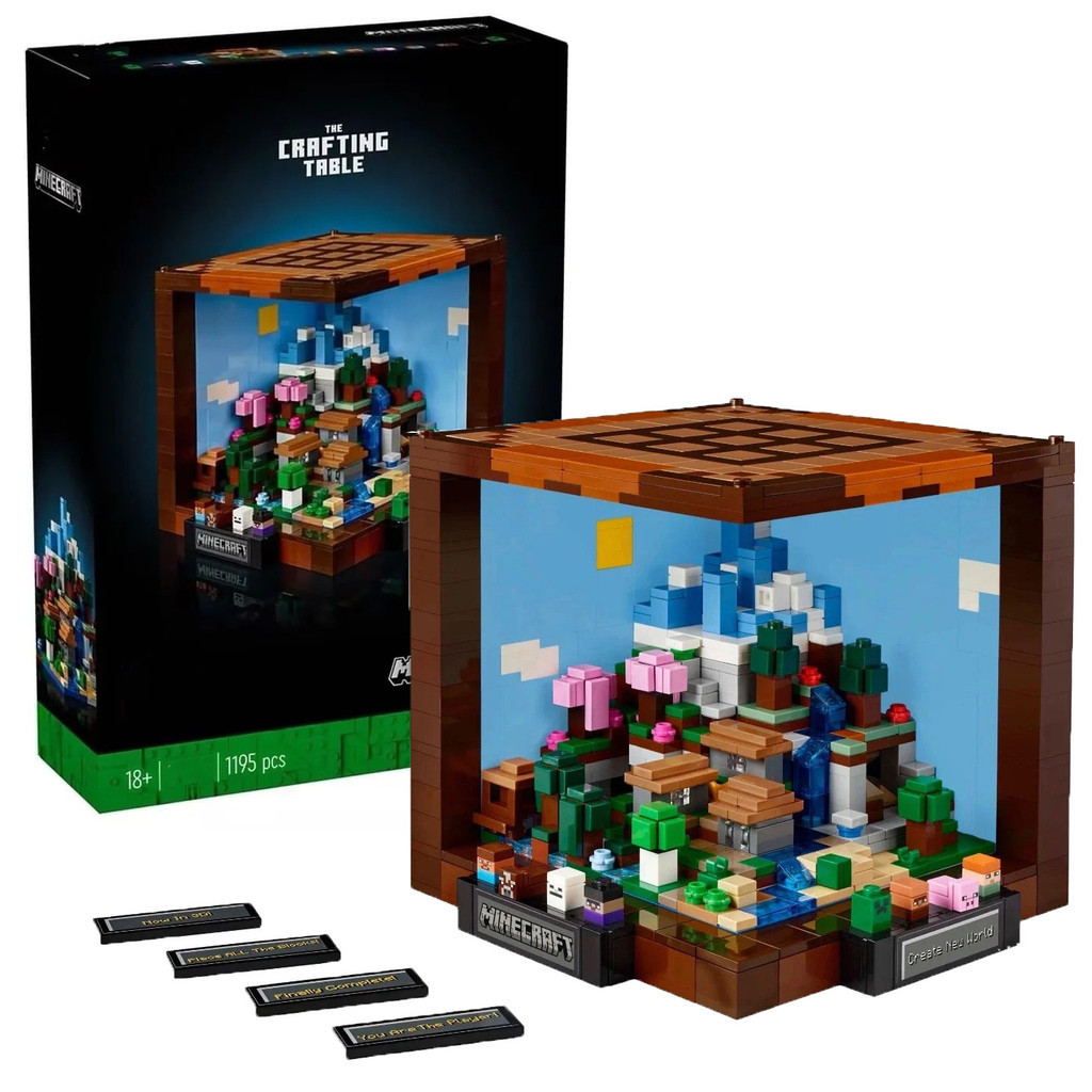 Lego 21265 Minecraft Creative Workbench Creative ประกอบของเล่นบล็อกตัวต่อเพื่อการศึกษา