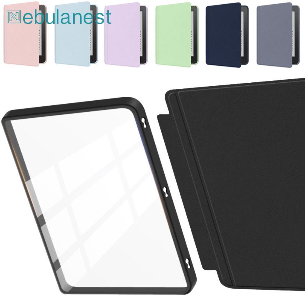 NEBULANES , Auto Wake/Sleep Protective Cover, Snap-on Magnetic Transparent e-Reader Shell สําหรับ Ki