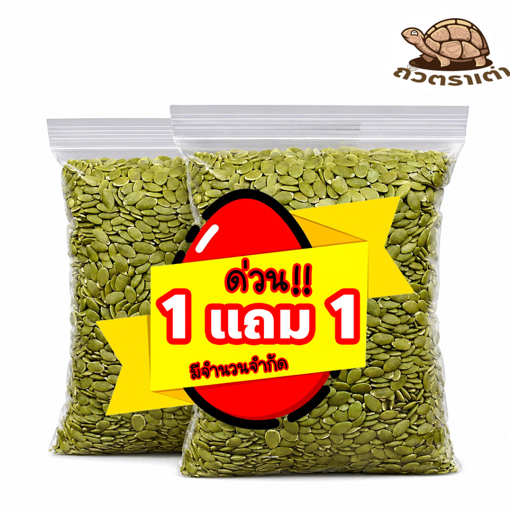 [โปร 1 แถม 1] เมล็ดฟักทองอบ 500 กรัม (250 กรัม x 2) | Roasted Pumpkin Seeds | เมล็ดใหญ่ กรอบ มัน หอม | พร้อมทาน ยูนิเฮลท
