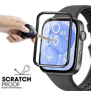 3D กระจกนิรภัย / ฟิล์ม TPU อ่อนสำหรับนาฬิกา for Huawei Fit 5/5 Pro / 4/4 Pro / 3 อุปกรณ์ป้องกันหน้าจอป้องกัน Gores