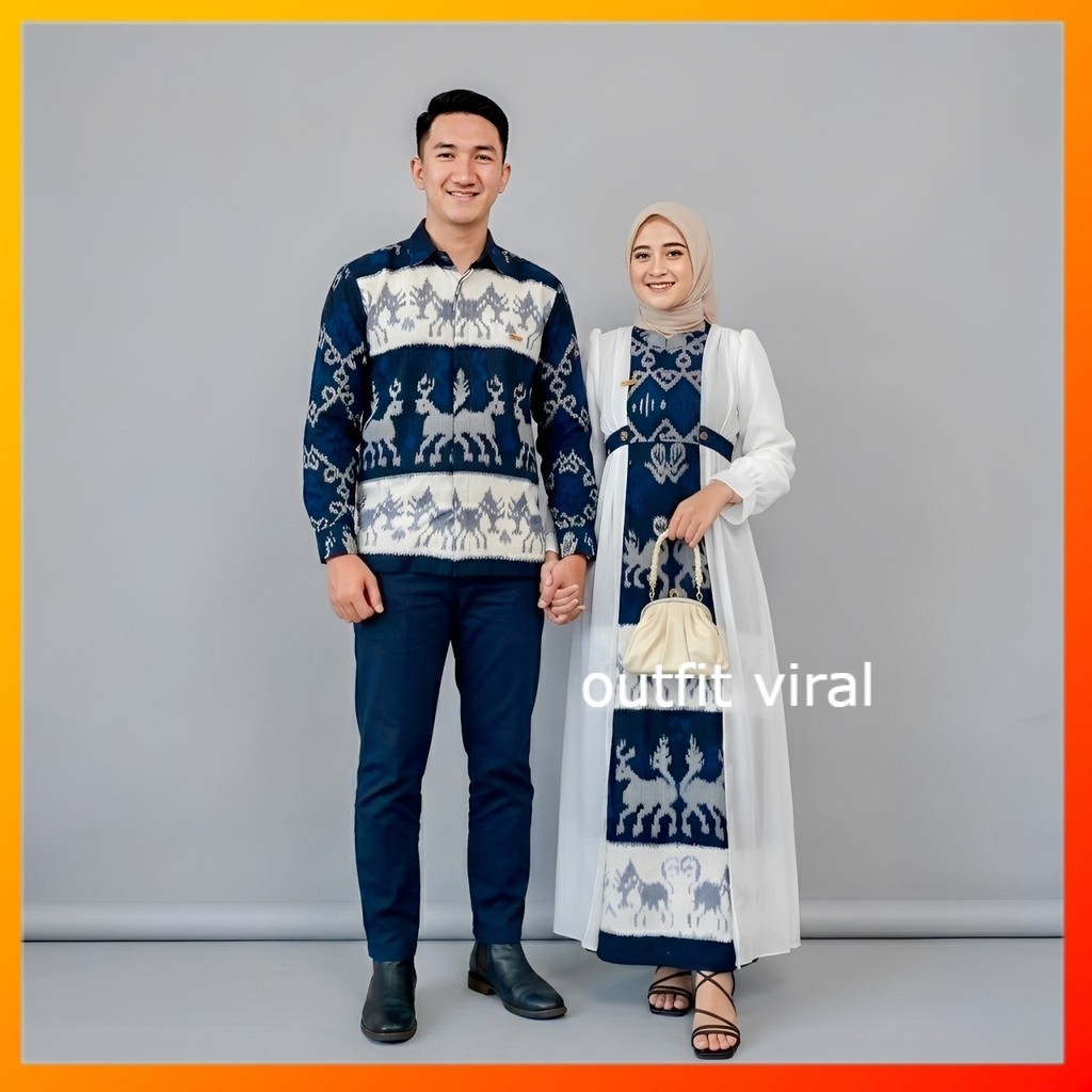 KEMEJA SAFITRI COUPLE WOVEN CLOTHES, เสื้อและ GAMIS, สามารถซื้อ INDIVIDULY หรือ VIRAL COUPLE OUTFIT