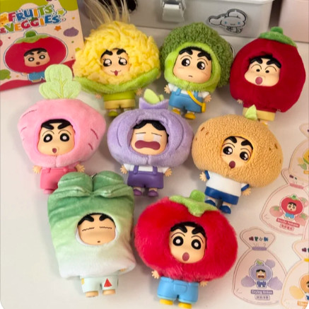 [ทั้งกล่อง 8 ชิ้น] ของแท้ toptoy Crayon Shin-Chan Shin-Chan ผักผลไม้ Series เครื่องประดับกล่องลึกลับ
