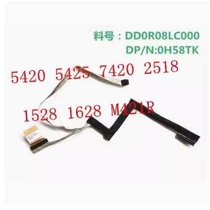 สาย LCD หน้าจอ DisplayPort สายเคเบิลสําหรับ Dell 5420 7420 P33G M421R 0H58TK dd0r08lc000