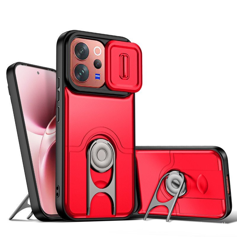 360° หมุนแหวนสําหรับ VIVO X300 Pro X300 V70 5G V70 FE V60 Y500i ฝาครอบกล้องเลื่อนกันกระแทก Hard PC เ