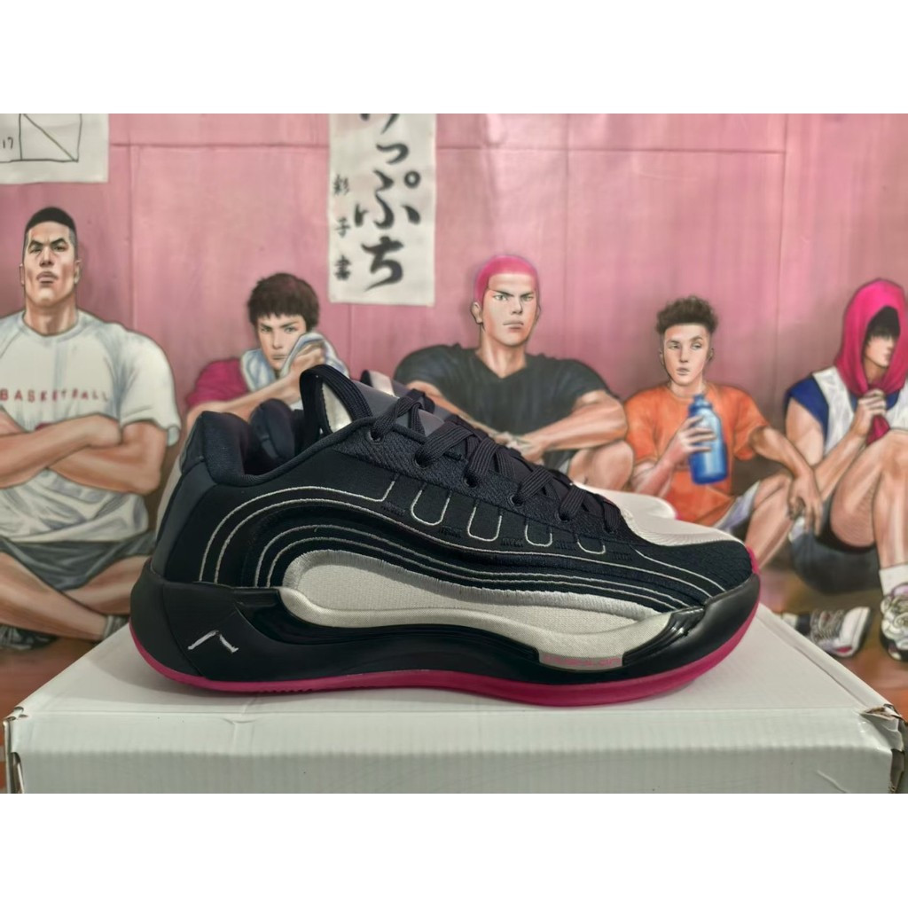 บริษัท Luka 4 Dongqiqi ต่อสู้จริงสบายแฟชั่น Shock Absorption Anti-slip Low-Top Air Cushion รองเท้าบา