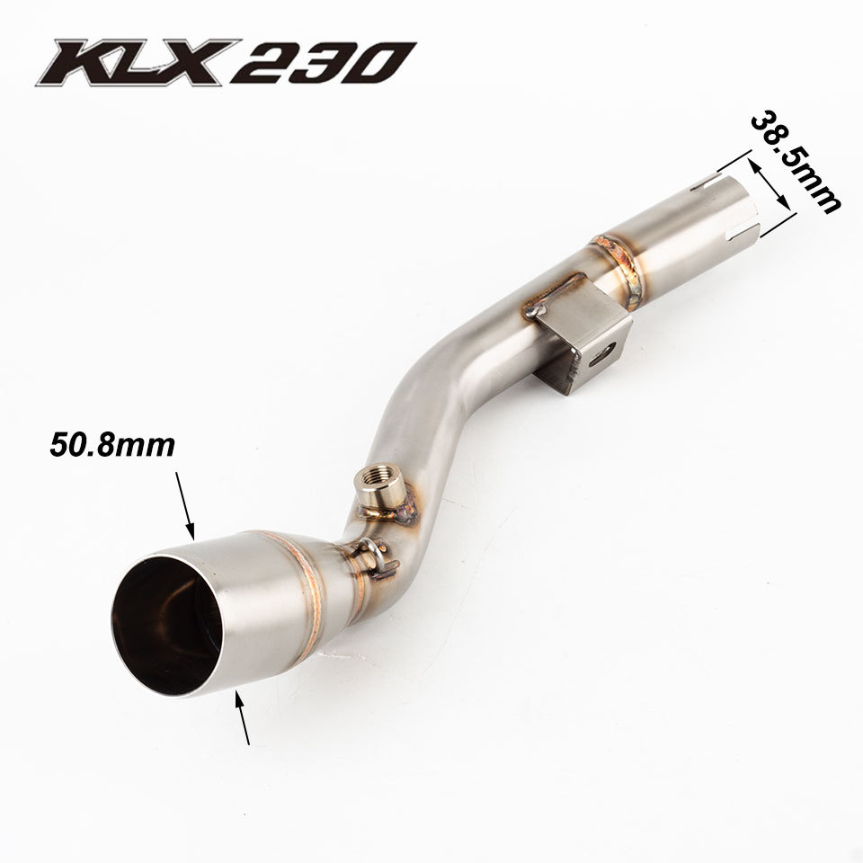 รถจักรยานยนต์ท่อไอเสีย Link ท่อ Fit สําหรับ Kawasaki KLX230L KLX230R 2020-2023 KLX230 ไอเสียพร้อม Li
