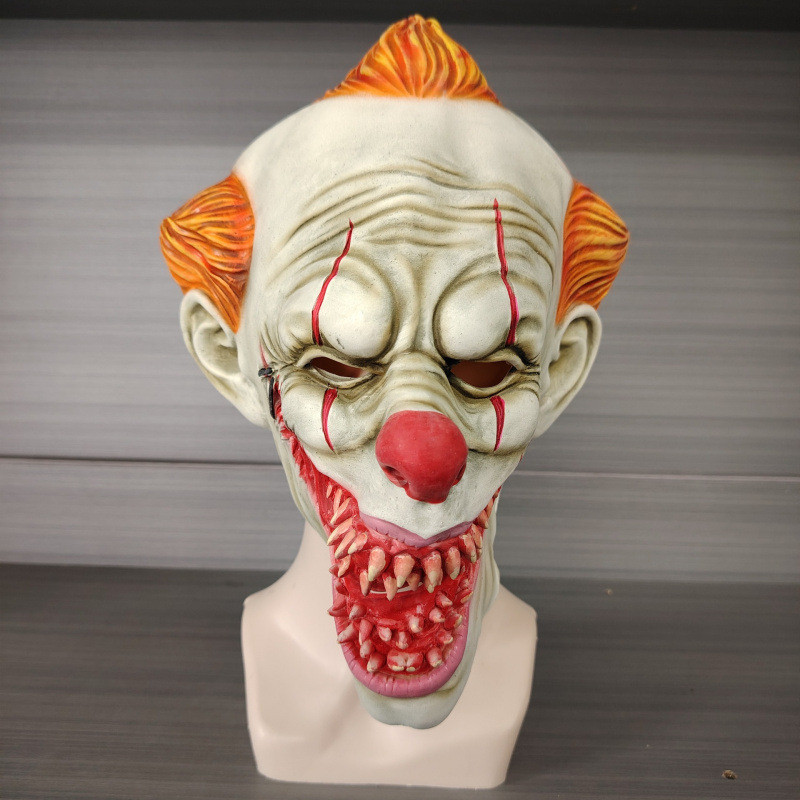 หน้ากากฮาโลวีน Latex Headgear Thriller COSPLAY Dress Up House NPC