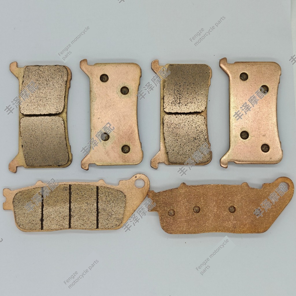 เหมาะสําหรับ Honda VFR800XH VFR800XJ 17 18 ปีด้านหน้าด้านหลัง Sintered ผ้าเบรคแผ่นดิสก์เบรค fifacai.