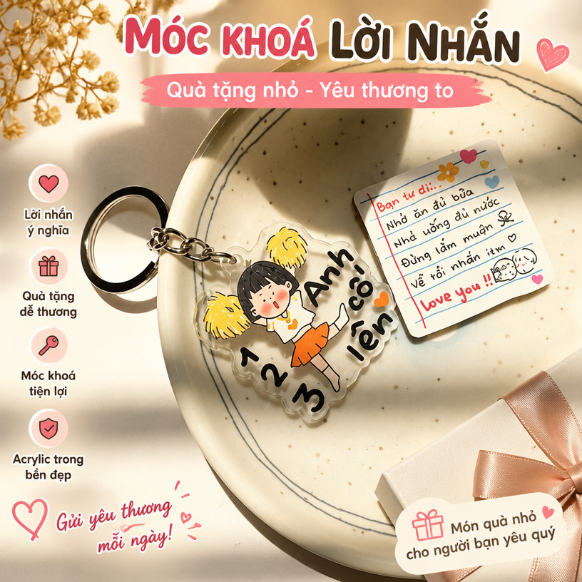 GIFT MESSAGE KEYCHAIN -