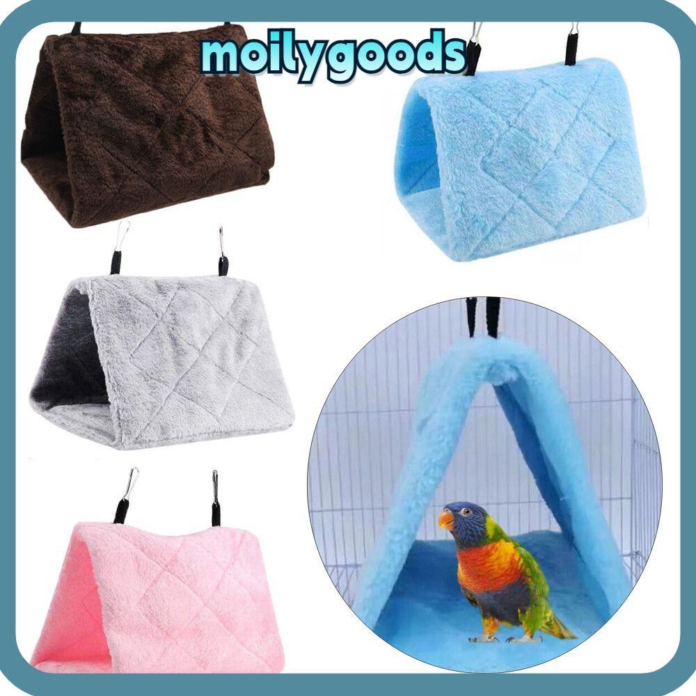 MOILYHD เปลญวนสัตว์เลี้ยง Sleep Happy Pure Color Cage Hang Cave Bed