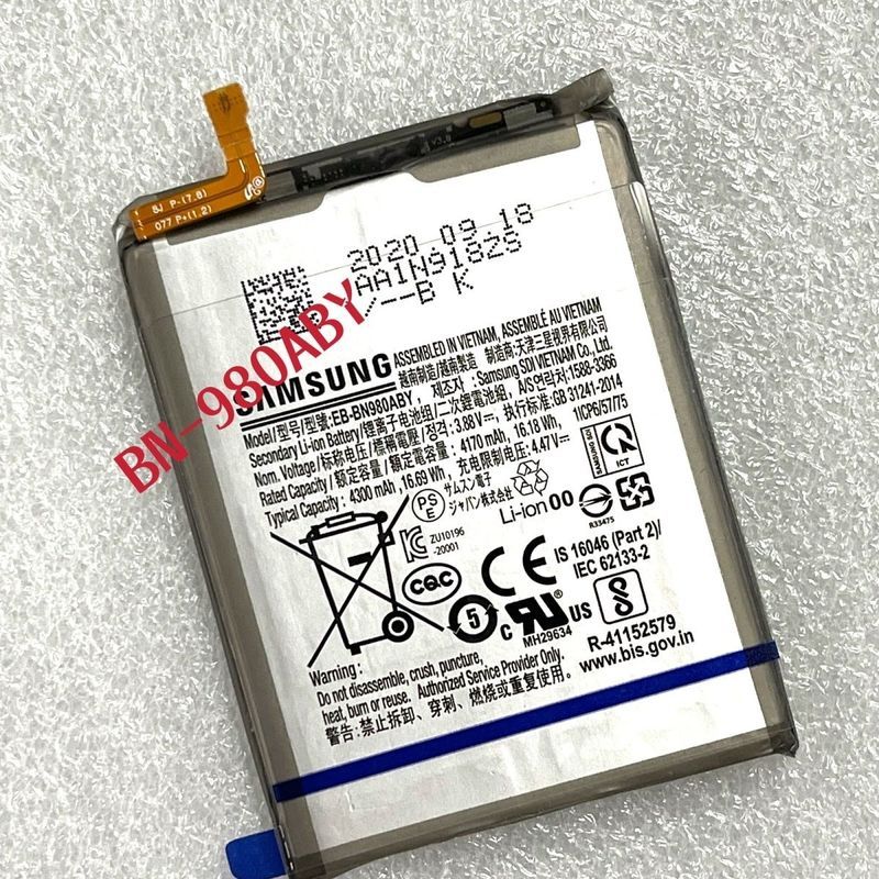 เหมาะสําหรับแบตเตอรี่ Samsung NOTE20 SM-N980 BN-980ABY แบตเตอรี่ในตัว