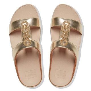 FITFLOP COMM-FINO SPARKLE SLIDES รองเท้าแตะแบบสวมผู้หญิง รุ่น CH1-675 สี Platino