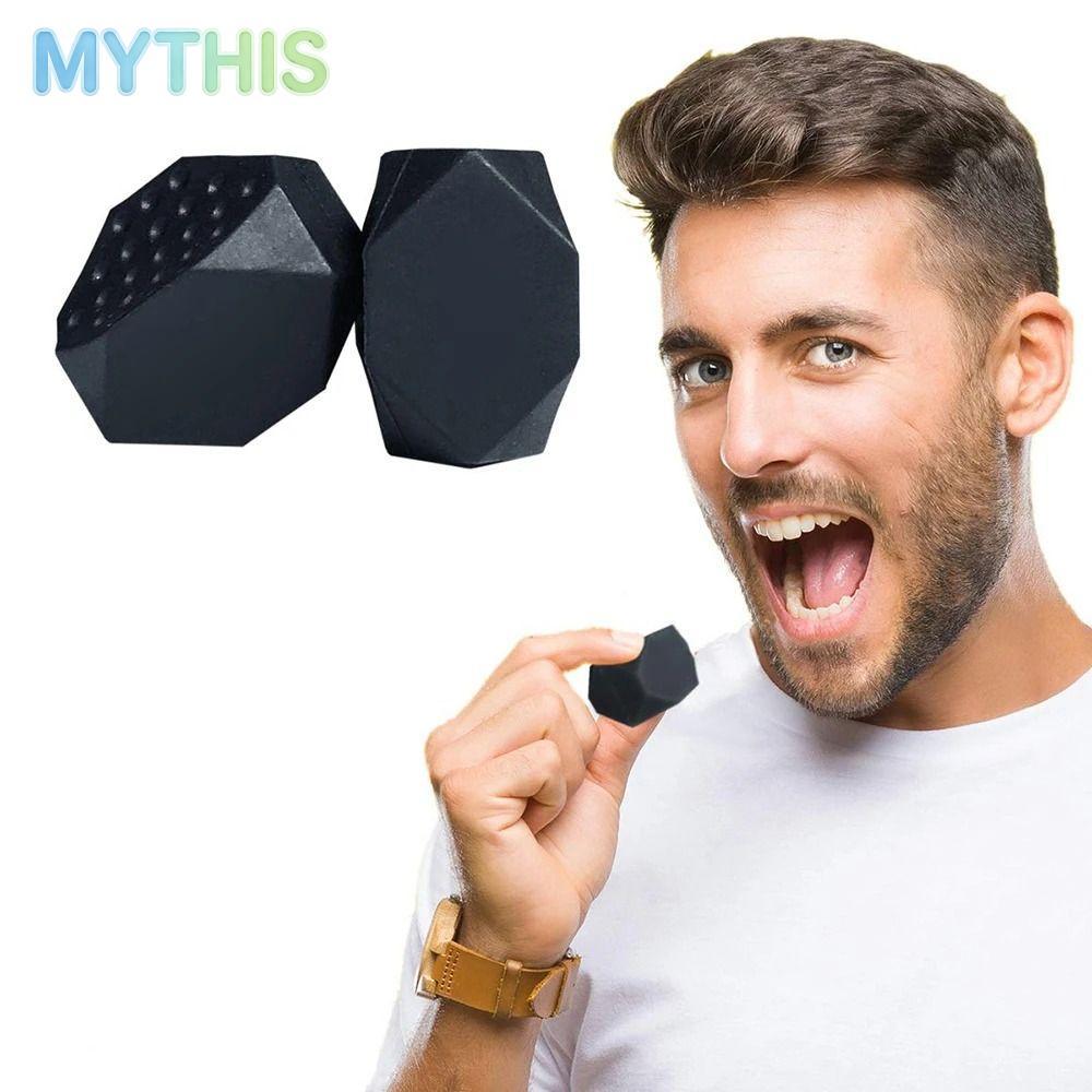 [MYTHIS] Jaw Exerciser, 40/50/60Lbs Portable Redefine Jawline Trainer, Anti-stress Facial Chew Bite 