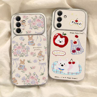 Cute Bunny เคส For Samsung A07 A17 A27 A37 A57 S26 A56 A36 A06 A16 A35 A55 A15 เคสโทรศัพท์หนังแกะ เคสโทรศัพท์ เคสมือถือ